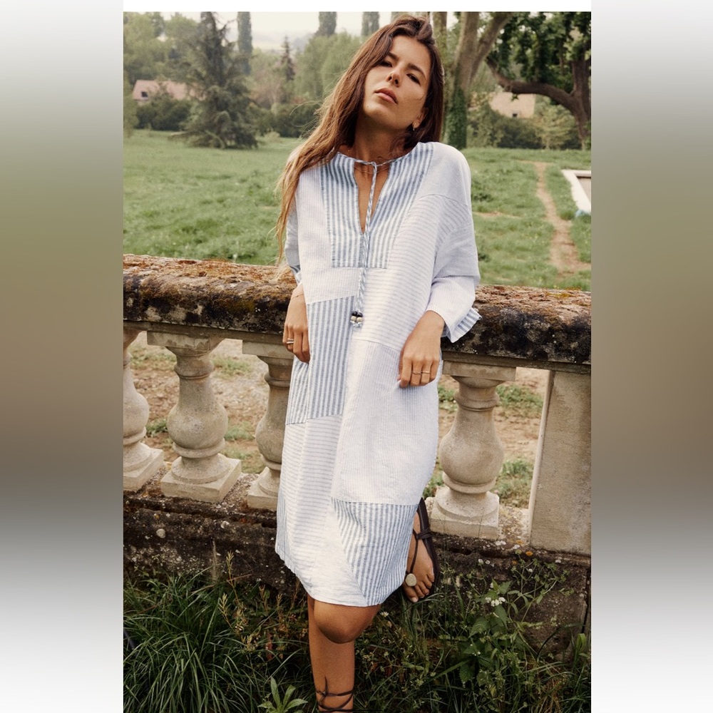 Zara linen dress size XS
